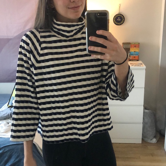 Madewell Texture & Thread turtleneck top - Picture 1 of 4